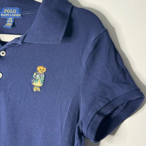 Polo Ralph Lauren Classic Girls Collared Dress size L 12-14 - Picture 7 of 7